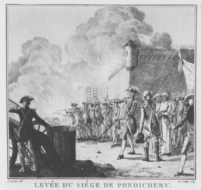 The Raising of the Siege of Pondicherry, 1789 by Antoine Louis Francois Sergent Marceau